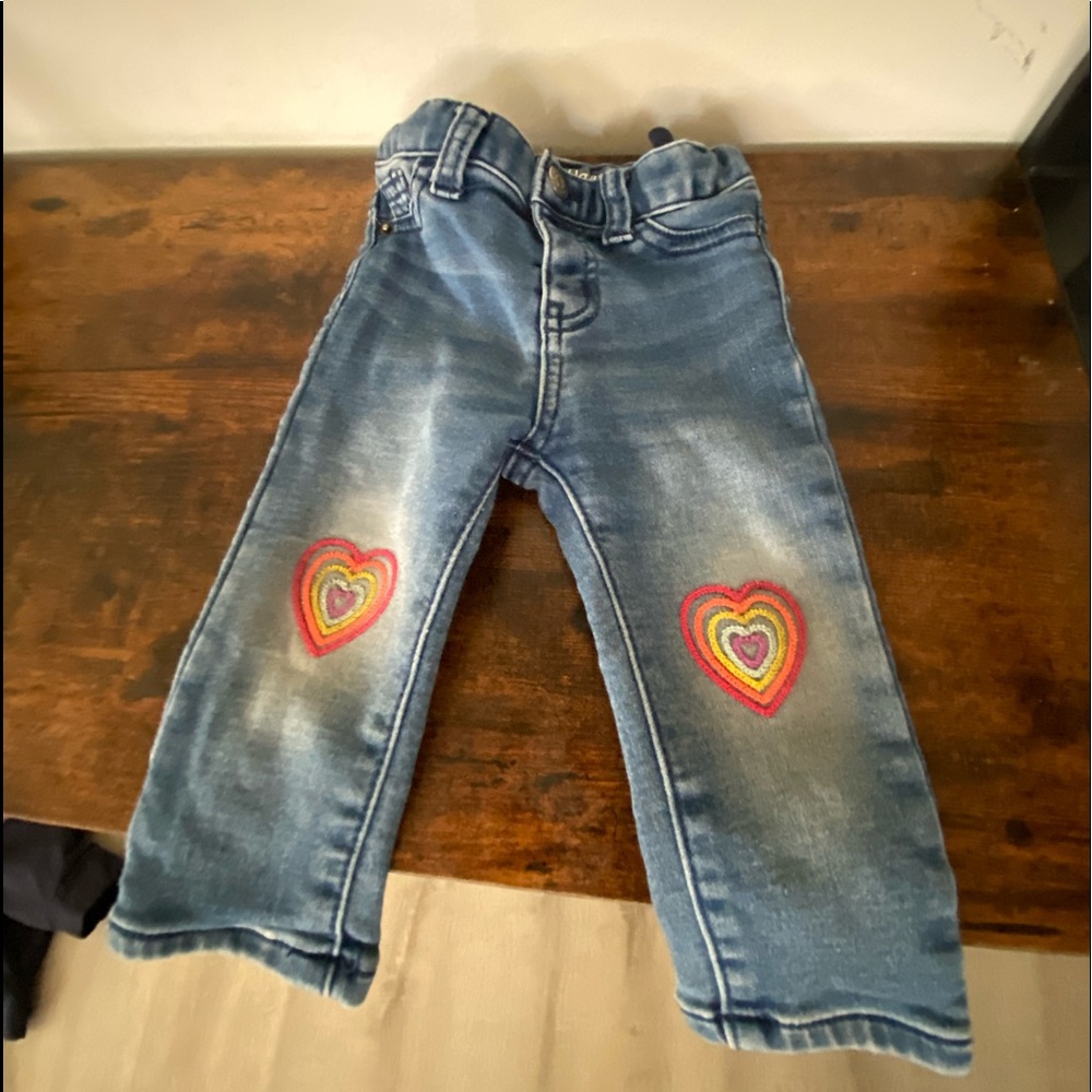 baby girl blue jeans.